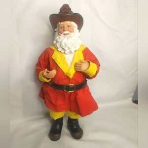 Possible Dreams Clothtique Fireman Santa Claus figurine